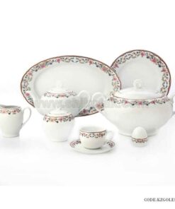 ظروف چینی 6 نفره زرین طرح گلستان