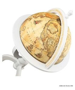 تلفن پایه دار چوبی مدل کره سفید