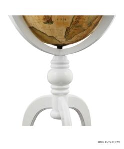 تلفن پایه دار چوبی مدل کره سفید