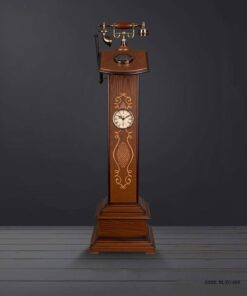 تلفن چوبی ساعت دار ایستاده سری 600