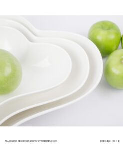 ست کاسه سرامیکی 5 سایز قلبی