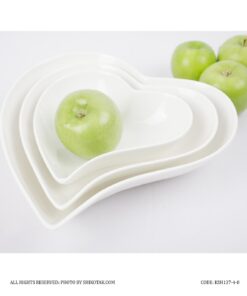 ست کاسه سرامیکی 5 سایز قلبی