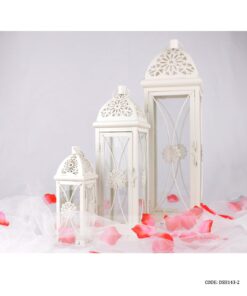 فانوس فلزی تزئینی سه سایز مدل هرمی