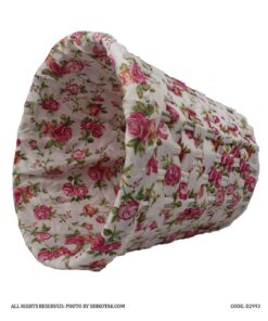 ست جادستمال و سطل زباله سفید طرح شطرنجی پارچه