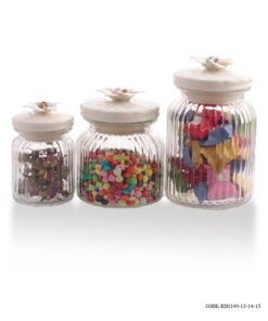 بانکه در سرامیکی با گل برجسته مدل غنچه 3سایز