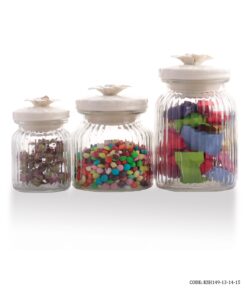 بانکه در سرامیکی با گل برجسته مدل غنچه 3سایز