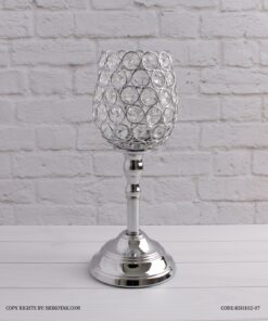 جاشمعی پایه دار سیلور طرح استوانه