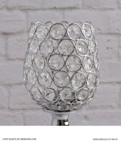 جاشمعی پایه دار سیلور طرح استوانه