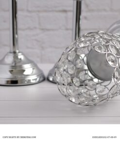 جاشمعی پایه دار سیلور طرح استوانه