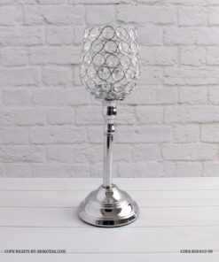 جاشمعی پایه دار سیلور طرح استوانه