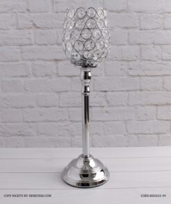 جاشمعی پایه دار سیلور طرح استوانه