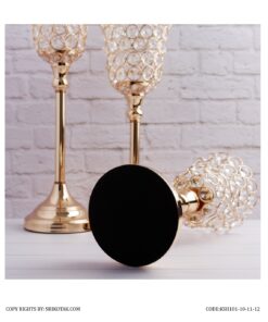 جاشمعی کریستالی پایه دار طرح شیپور