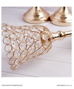 جاشمعی کریستالی پایه دار طرح شیپور