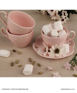 ست فنجان نلعبکی انگلیش هوم طرح گل