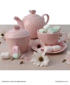 سرویس پذیرایی اینگلیش هوم صورتی طرح گل