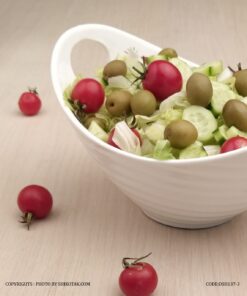 کاسه سالاد سرامیکی طرح موج