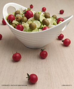 کاسه سالاد سرامیکی طرح موج