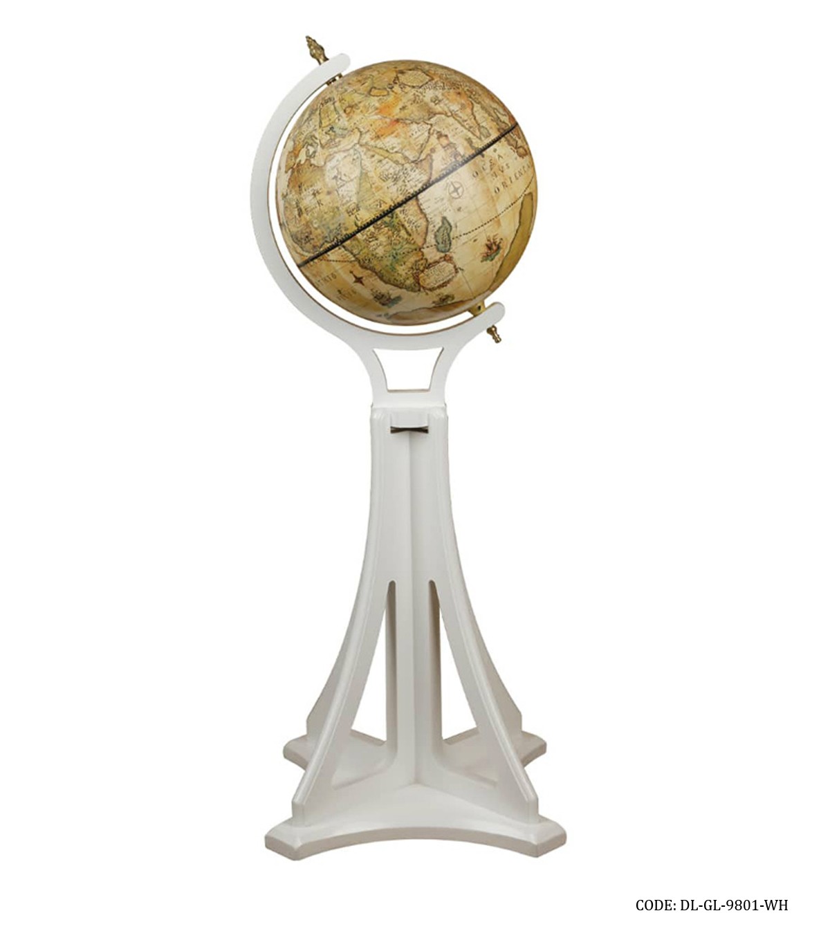 کره زمین چرخشی مدل DORIAN کد 9801 سفید