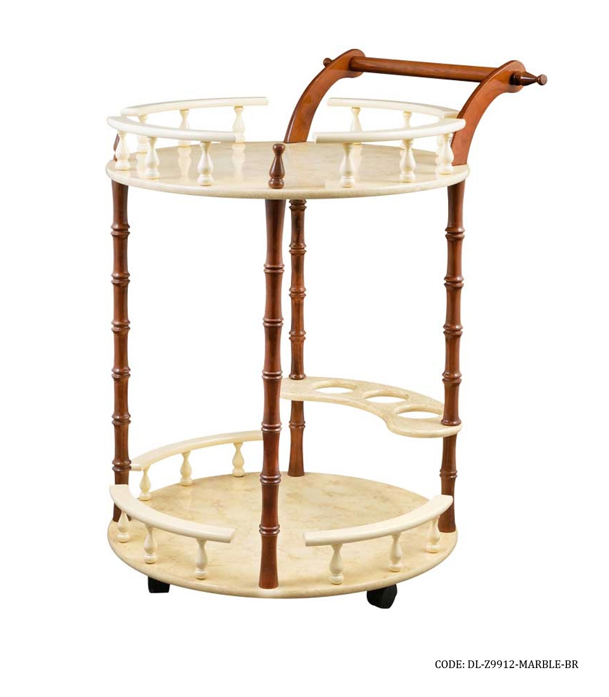 ترولی چوبی سرو و پذیرایی DENISE مدل 9912