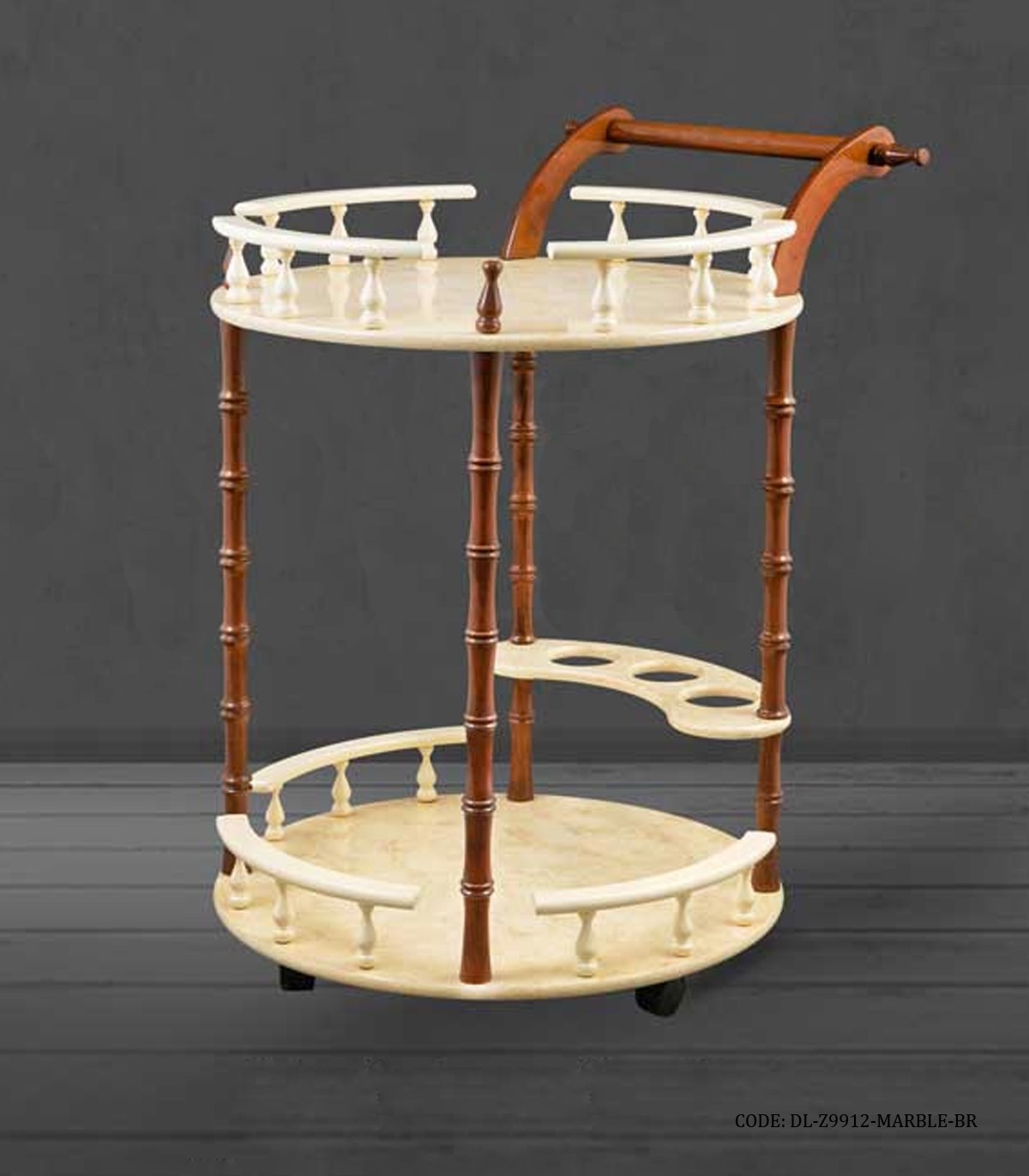 ترولی چوبی سرو و پذیرایی DENISE مدل 9912