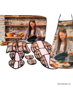 سرویس آشپزخانه پارچه ای 11 پارچه مدل کدبانو