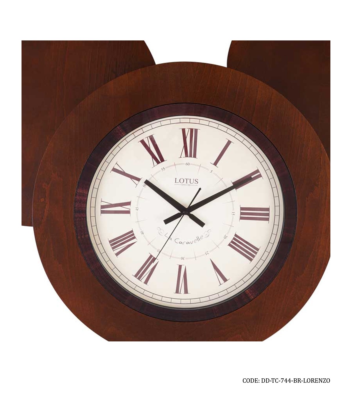 میز عسلی ساعت دار سه تکه LORENZO مدل 744 قهوه ای