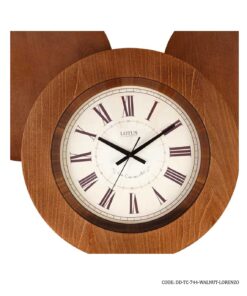 ست میز عسلی ساعت دار سه تکه LORENZO مدل 744 گردویی