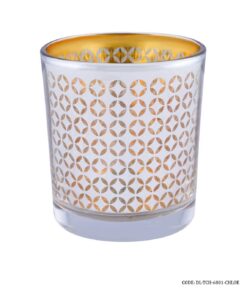 جا شمعی لیوانی شیشه ای 6801 مدل CHLOE