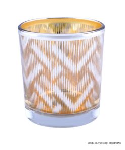 جا شمعی لیوانی شیشه ای 6801 مدل JOSEPHINE