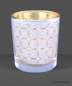 جا شمعی لیوانی شیشه ای 6801 مدل JEANNE