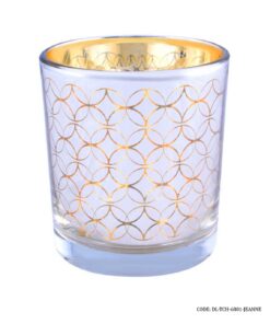 جا شمعی لیوانی شیشه ای 6801 مدل JEANNE