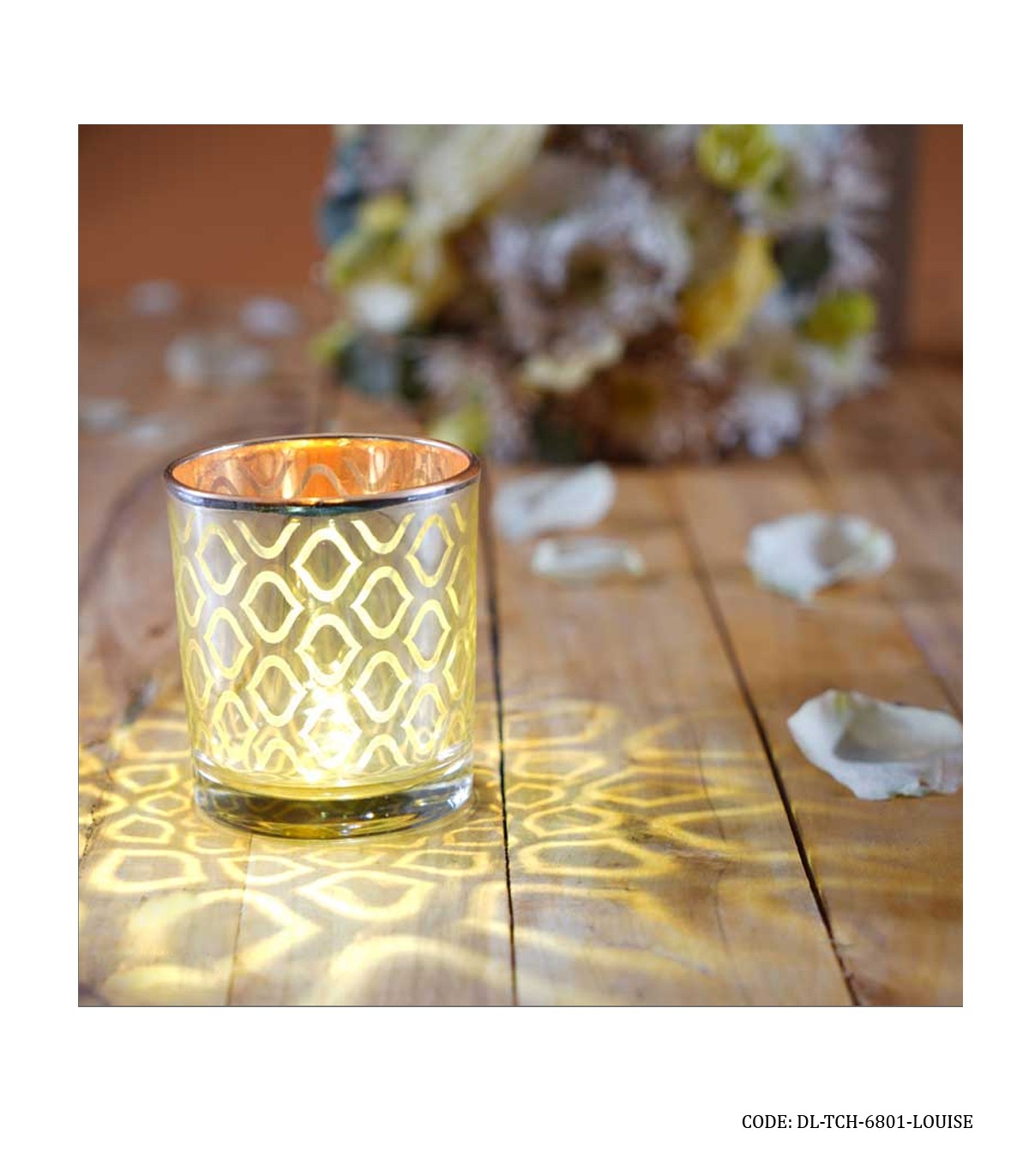 جا شمعی لیوانی 6801 مدل LOUISE