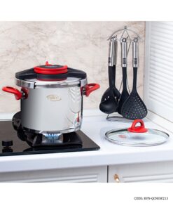 زودپز 6 لیتری دو قلو مدل QCNEW رنگ قرمز