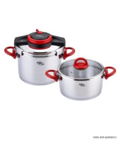 زودپز 6 لیتری دو قلو مدل QCNEW رنگ قرمز