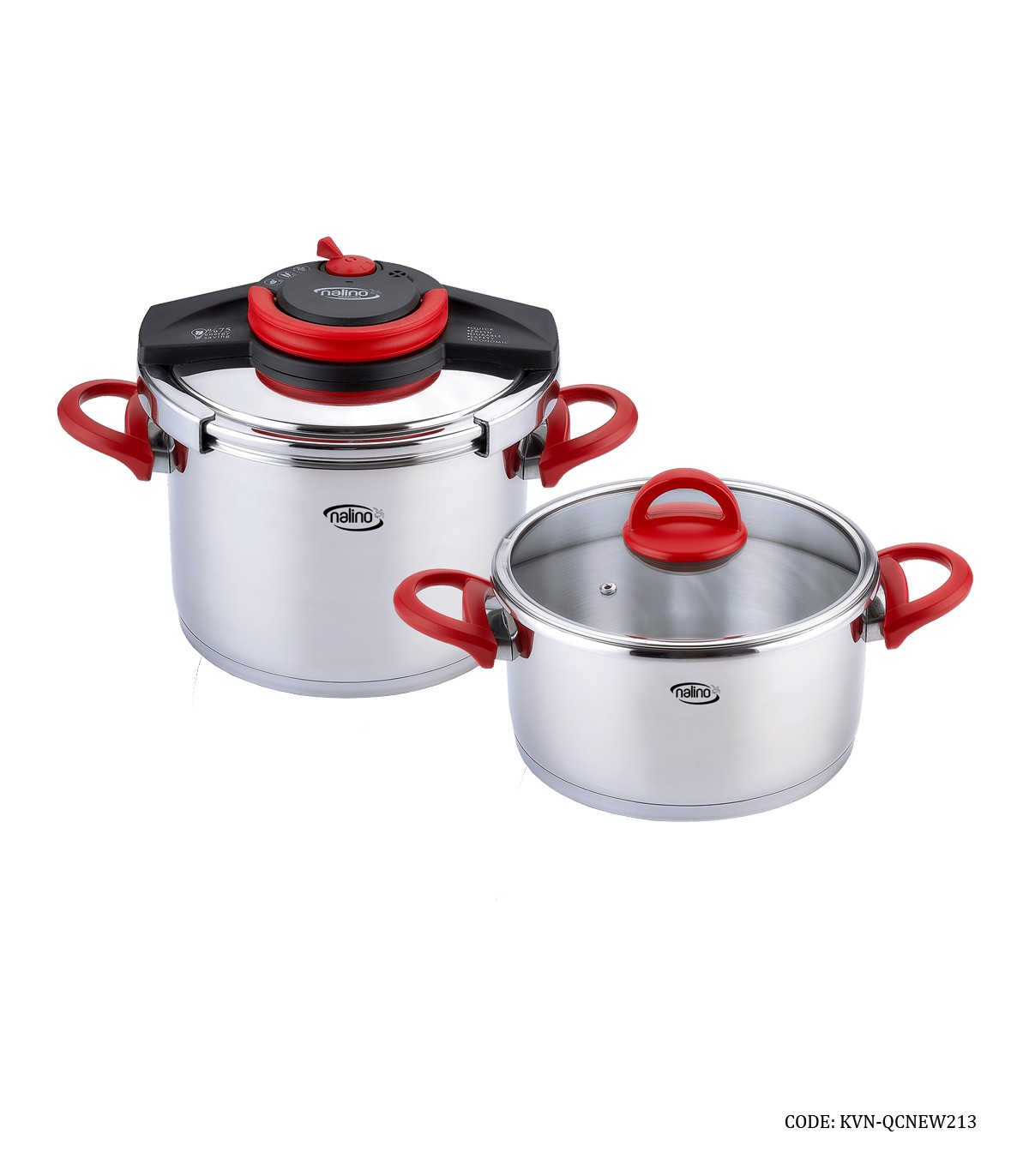 زودپز 6 لیتری دو قلو مدل QCNEW رنگ قرمز