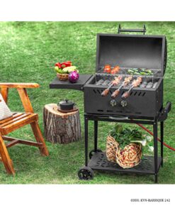 باربیکیو 9 شعله گازی ذغالی نالینو مدل DONA