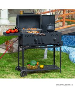 باربیکیو 7 شعله گازی ذغالی با پلوپز نالینو مدل DONA