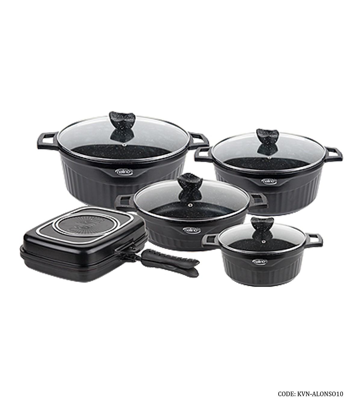 سرویس قابلمه گرانیتی  10 پارچه مدل ALENSO