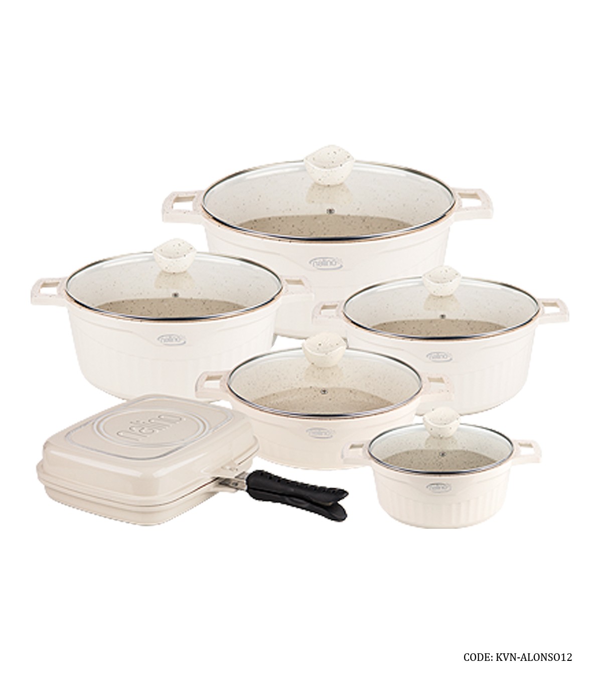 سرویس قابلمه گرانیتی  12 پارچه مدل ALENSO