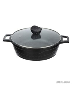 قابلمه گرانیتی سایز 28 مدل ALENSO مشکی