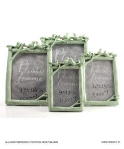 قاب عکس فانتزی عمودی طرح کبوتر سبز