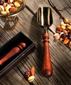 ملاقه آجیل خوری دسته چوبی مدل سانیا