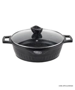 قابلمه گرانیتی سایز 28 مدل ALENSO خاکستری