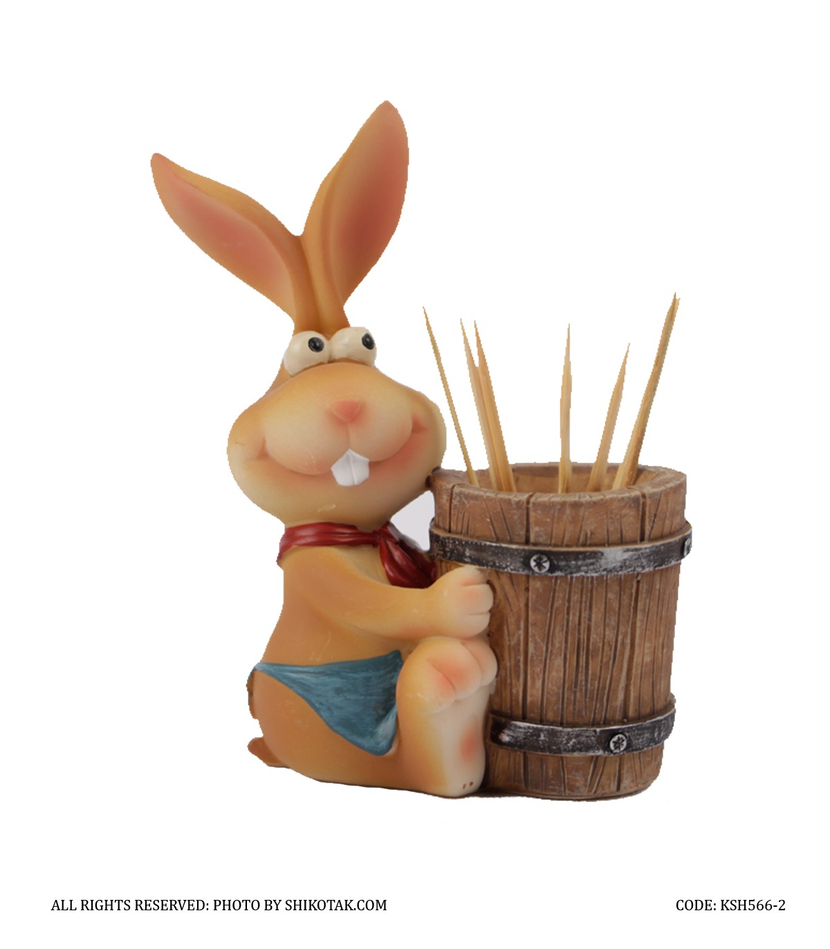 مجسمه جاخلالی طرح خرگوش آشپز