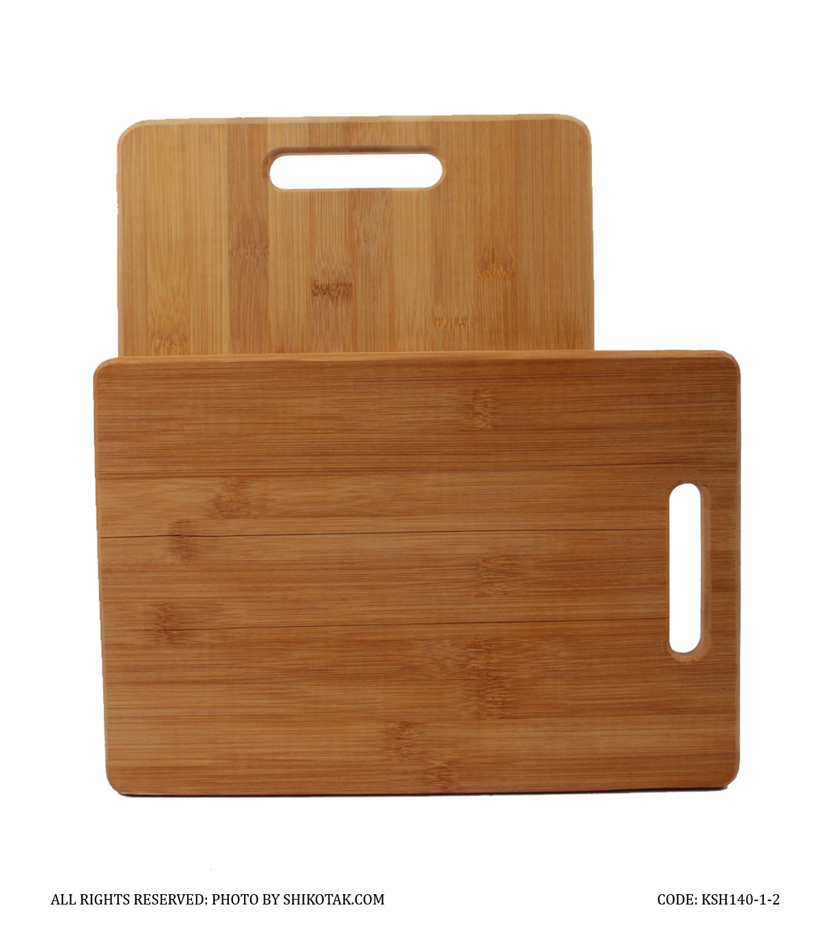 تخته آشپزخانه چوبی بامبو دو سایز کوچک و بزرگ