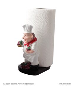 مجسمه آشپزخانه جا خلالی و جادستمالی سر آشپز با میوه