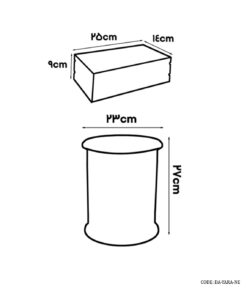 سرویس سطل و دستمال ویکتور طوسی