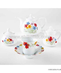 سرویس چینی ویژه ایرانی زرین 12 نفره 102 پارچه رنگارنگ