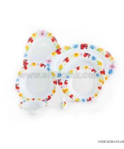 سرویس چینی ویژه ایرانی زرین 12 نفره 102 پارچه رنگارنگ