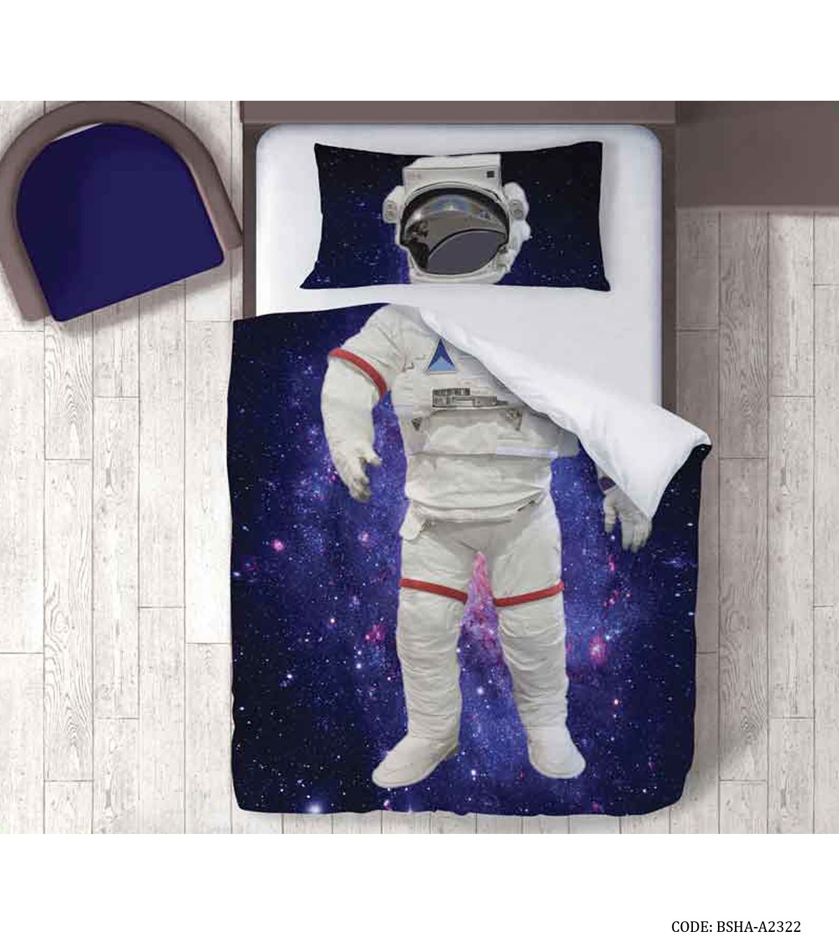 سرویس روتختی نخ پنبه یک نفره مدل فضانورد